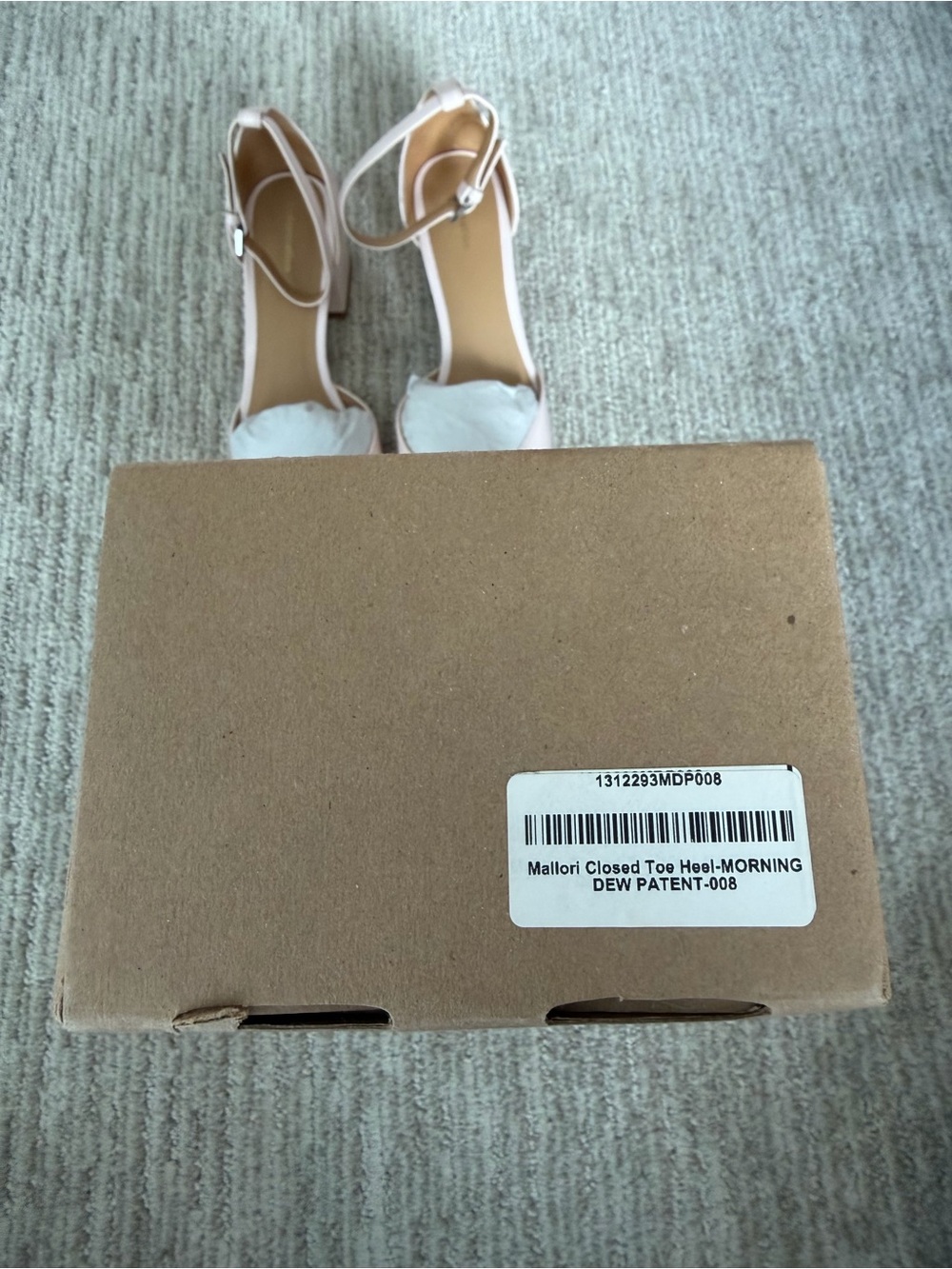 Reformation Mallori Closed Toe Heel Morning Dew Patent - Size 8 - Picture 15 of 15